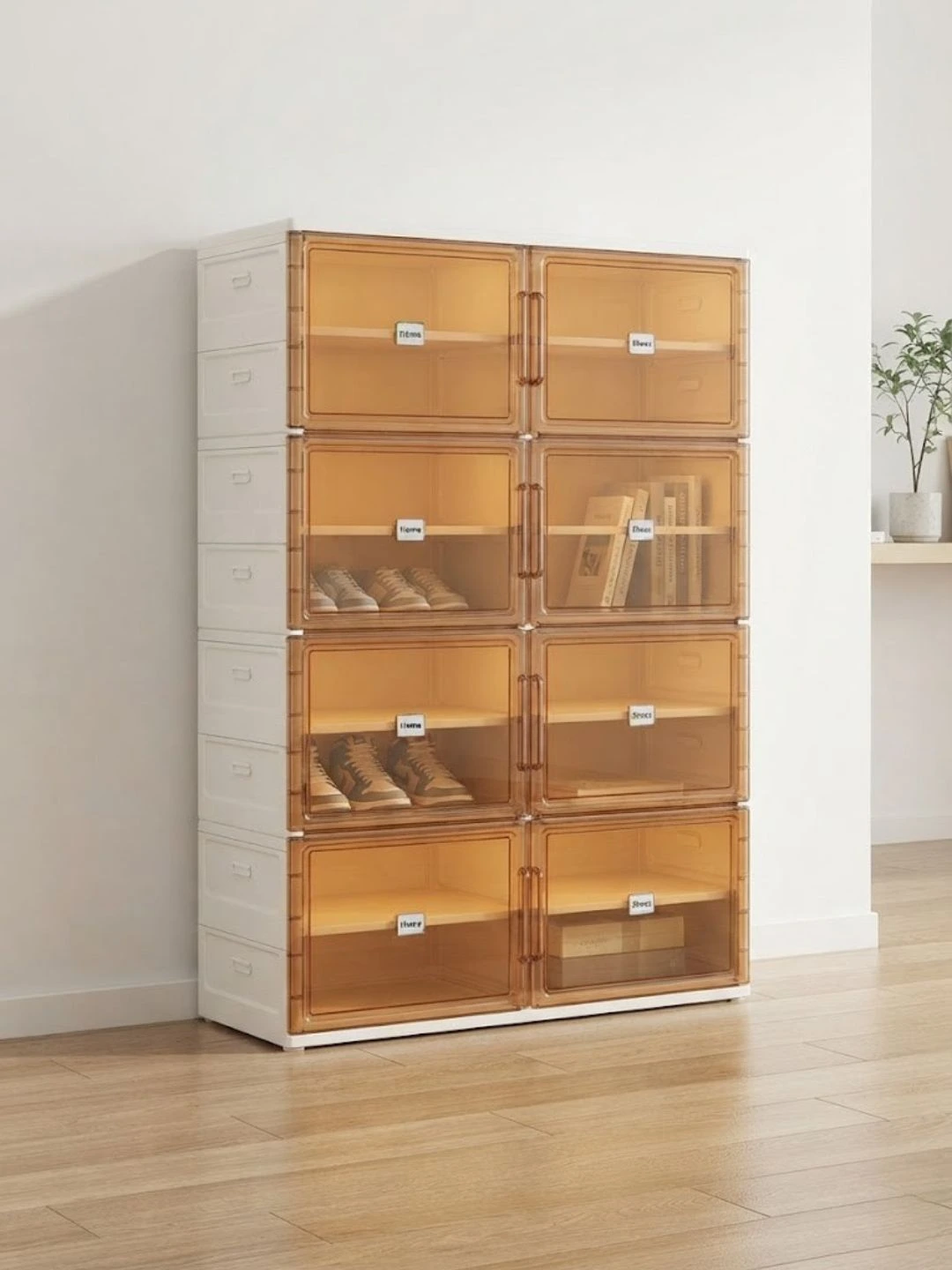 Modular Translucent Stackable Storage Cabinet - Image 2