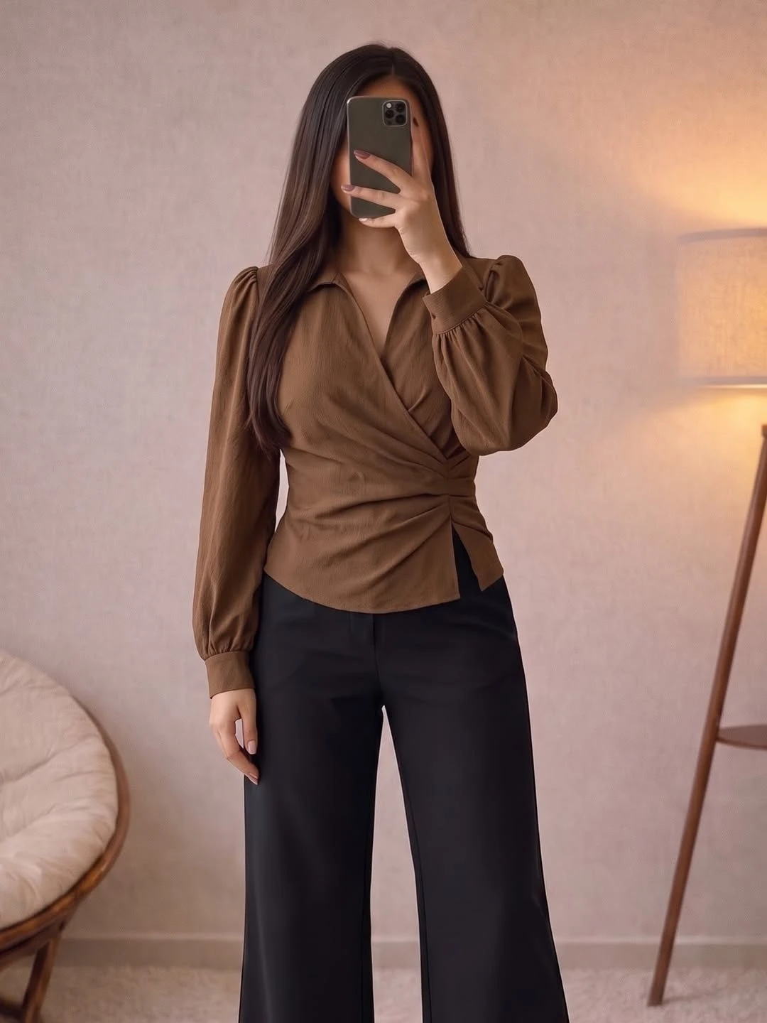 Women Short-Sleeve Side-Knot Top - Image 4