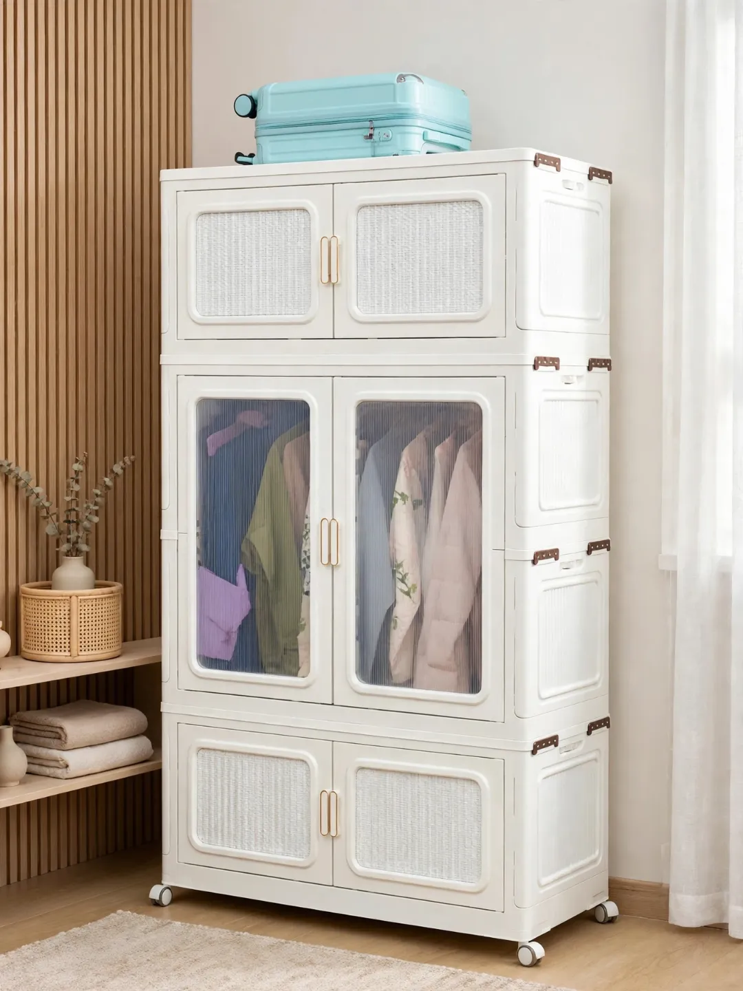 Heavy-Duty Foldable Plastic Wardrobe - Image 2