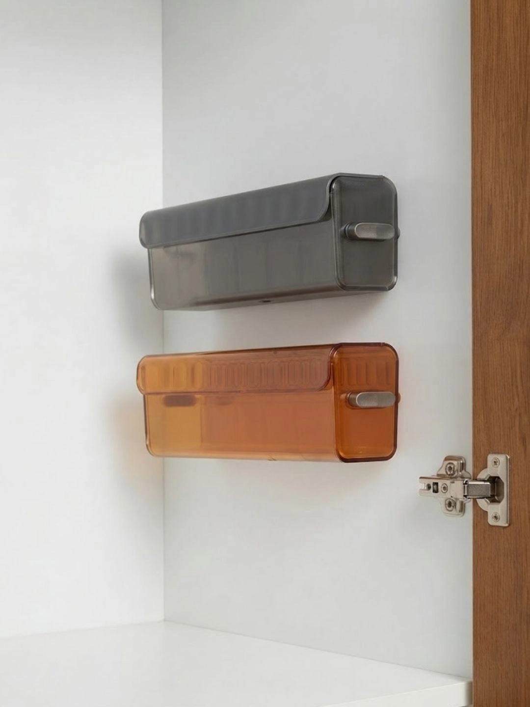 Wall-Mounted Multi-Compartment Storage Box