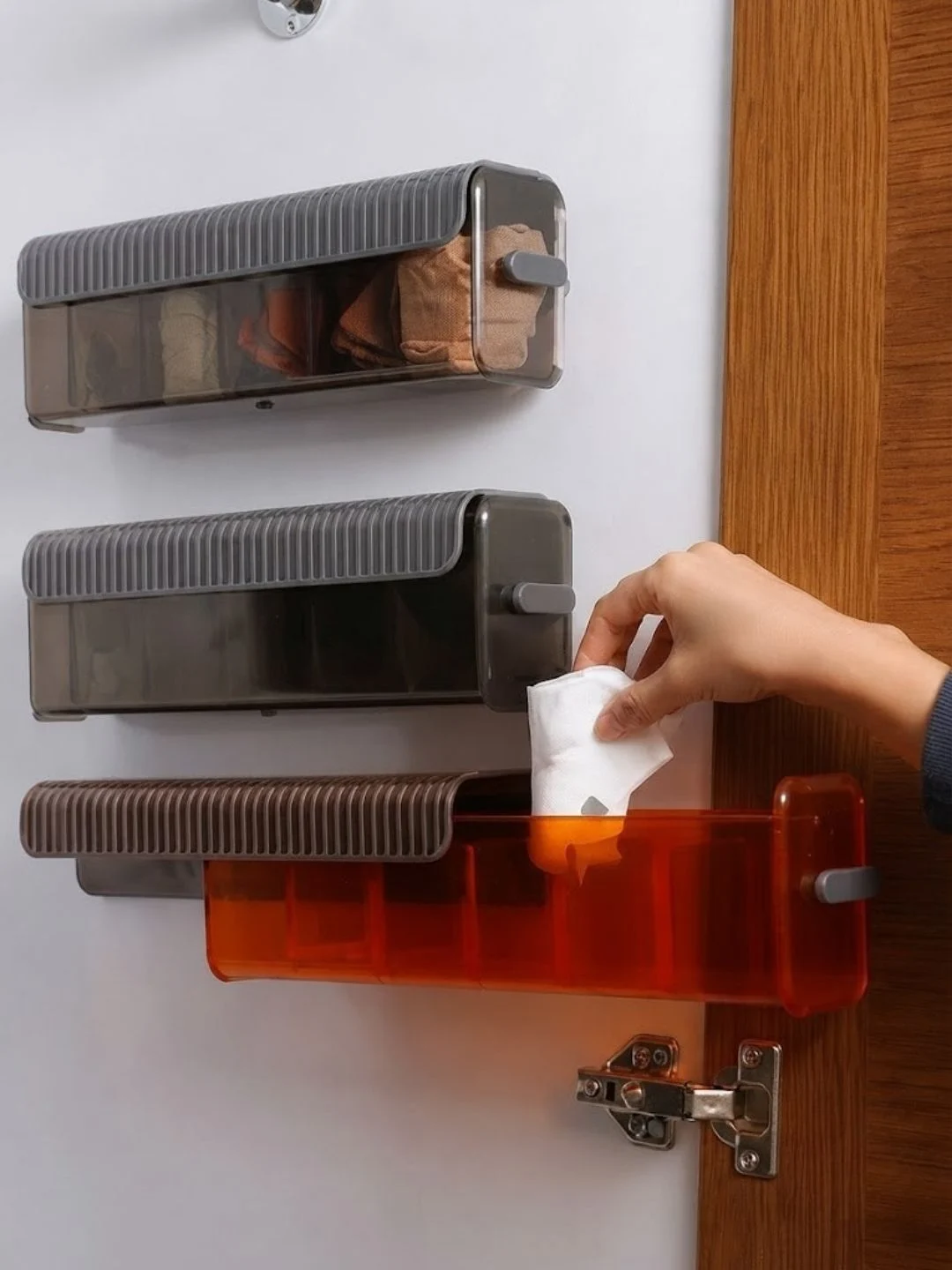 Wall-Mounted Multi-Compartment Storage Box - Image 2