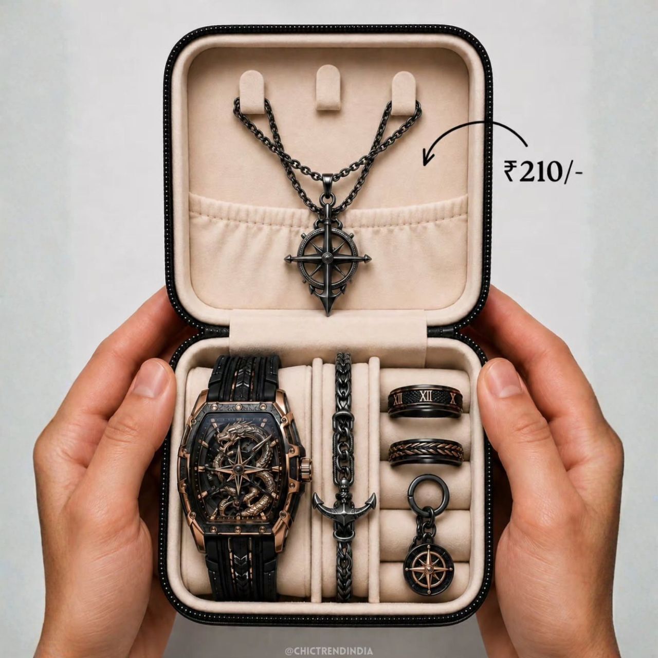 Midnight Viper Men Premium Jewelry Luxury Box Set - Image 3