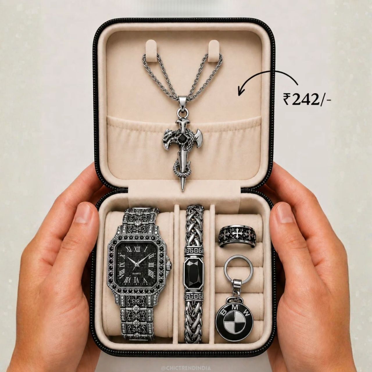 Midnight Viper Men Premium Jewelry Luxury Box Set - Image 5