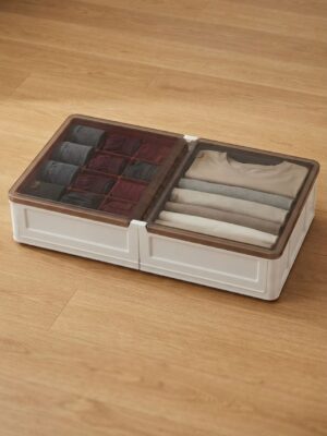 Foldable Under-Bed Storage Boxes with Dust-Proof Lids