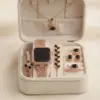 Women Rose Gold Touch Watch and Jewelry Gift Box Set