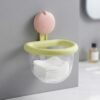 Wall-Mounted Peach Design Multi-Purpose Storage Cup