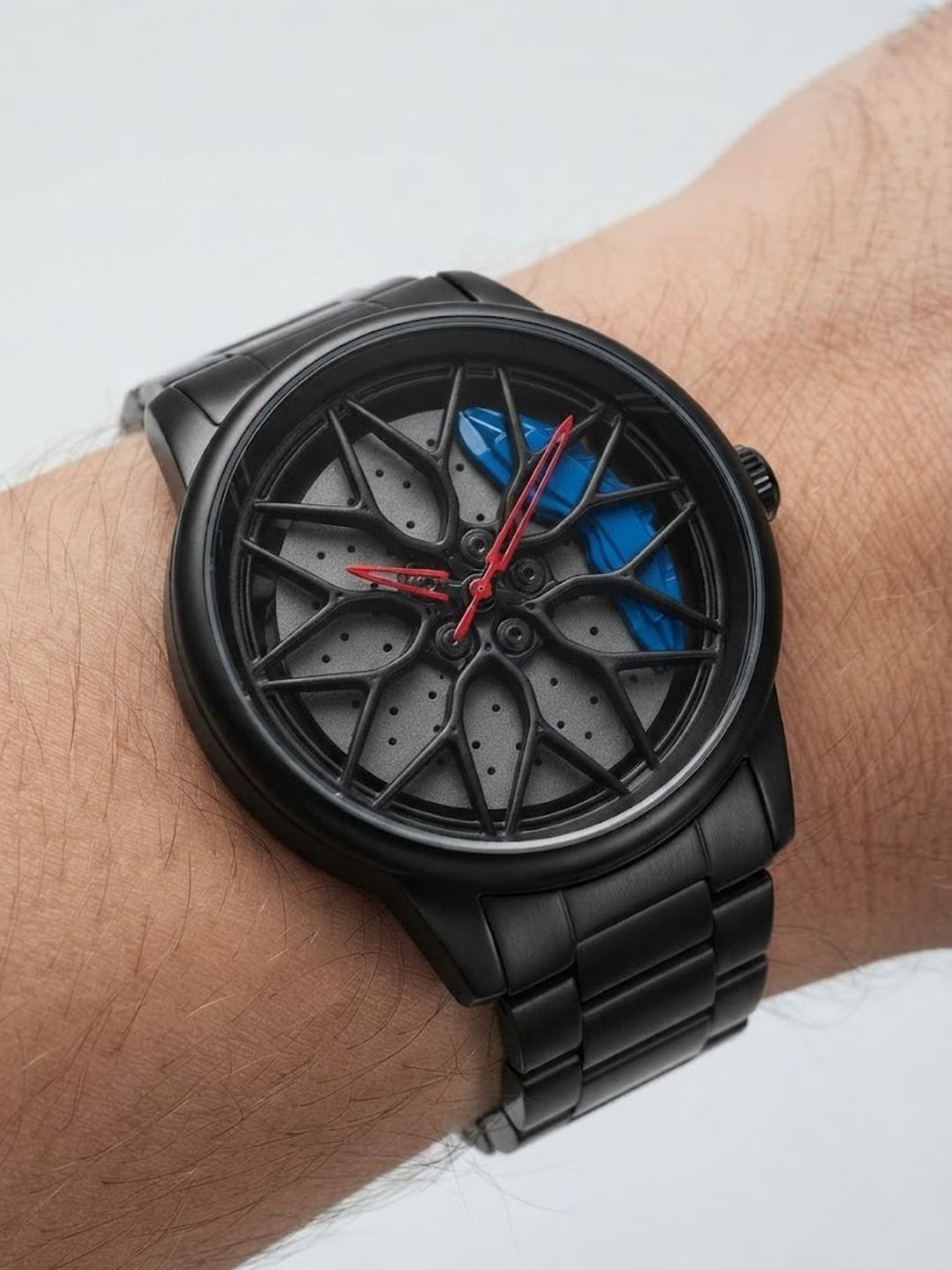 Car Wheel Rim Design Men Wristwatch - Image 2