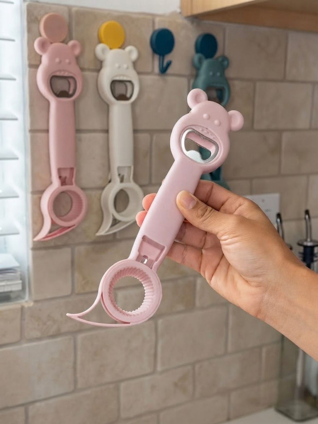 Cute Bear Multi-Functional 4-in-1 Bottle & Jar Opener