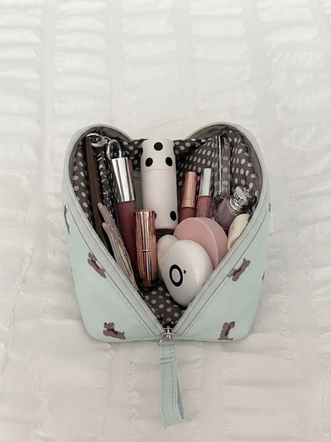 Cute Dog Print Cosmetic & Makeup Pouch - Image 2