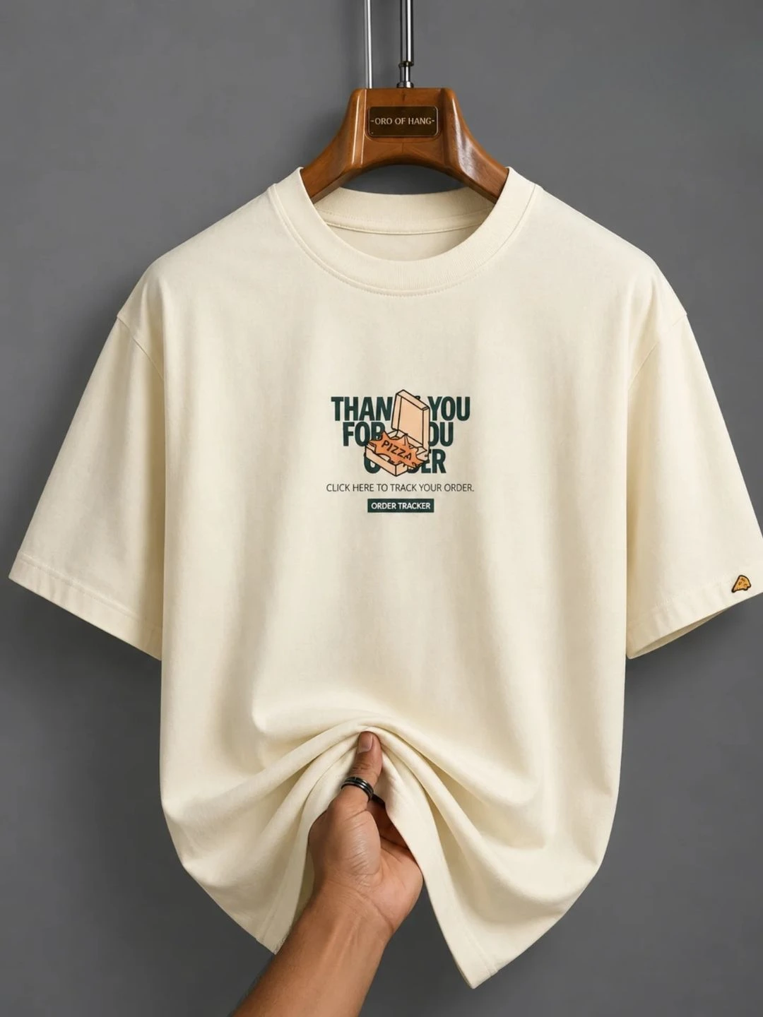 Navy Blue Graphic Oversized T-Shirt - Image 2