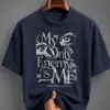 Navy Blue Graphic Oversized T-Shirt